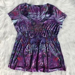 📦MOVING SALE📦 Gorgeous Purple Paisley Blouse